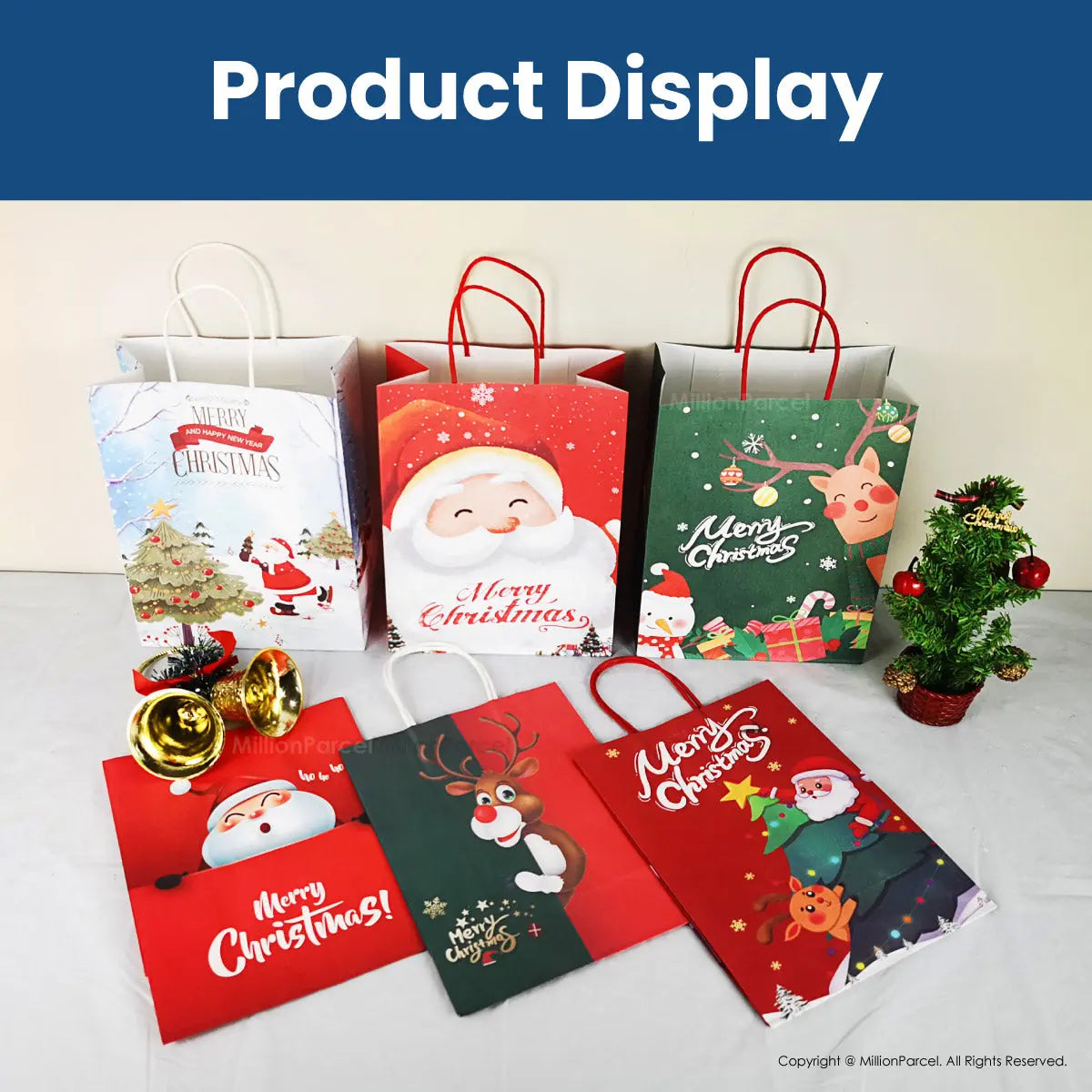 Christmas Paper Bag | Christmas Gift Bag - MillionParcel