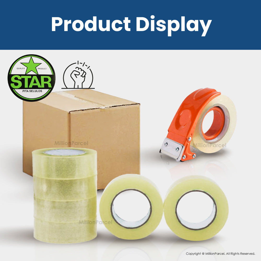 Clear Adhesive Tape | Opp Tape - MillionParcel