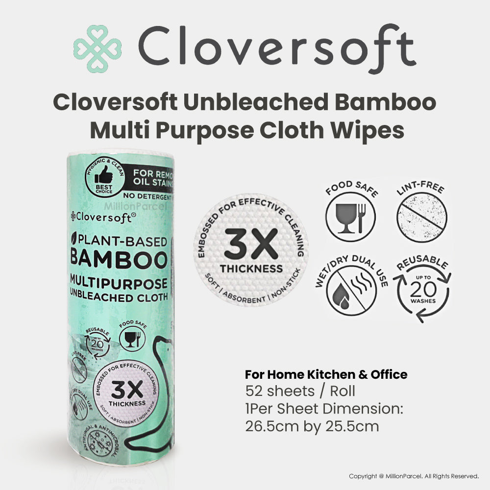Cloversoft Facial Tissue | Hand Wash | Cloth Wipes | Baby Wipes | Clear Stock