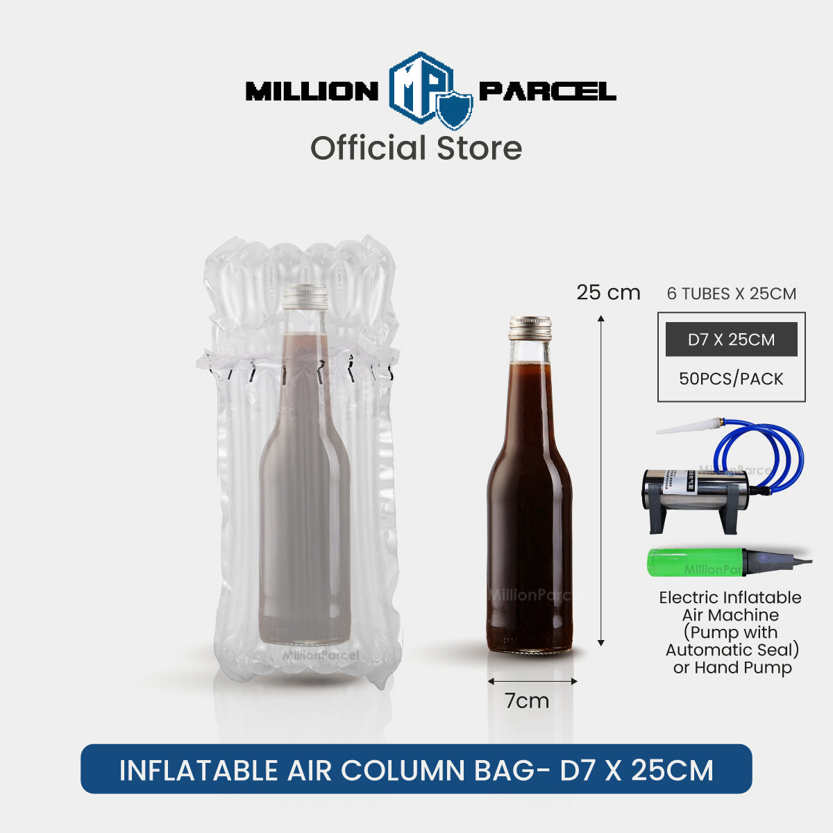 Inflatable Air Column Roll & Bag - Fragile Shipment Protection