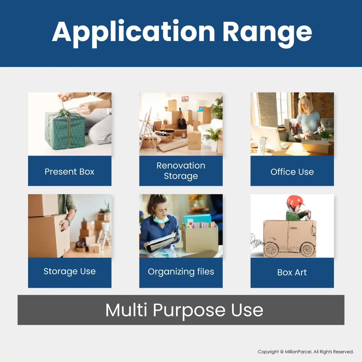 Carton Box - DB Series | Prefect for Document Storage & Moving House - MillionParcel