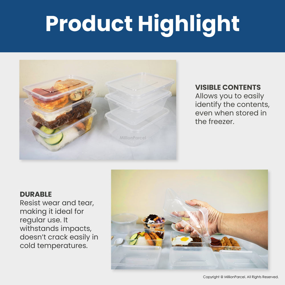 Disposable Plastic Food Container & Packaging | MillionParcel