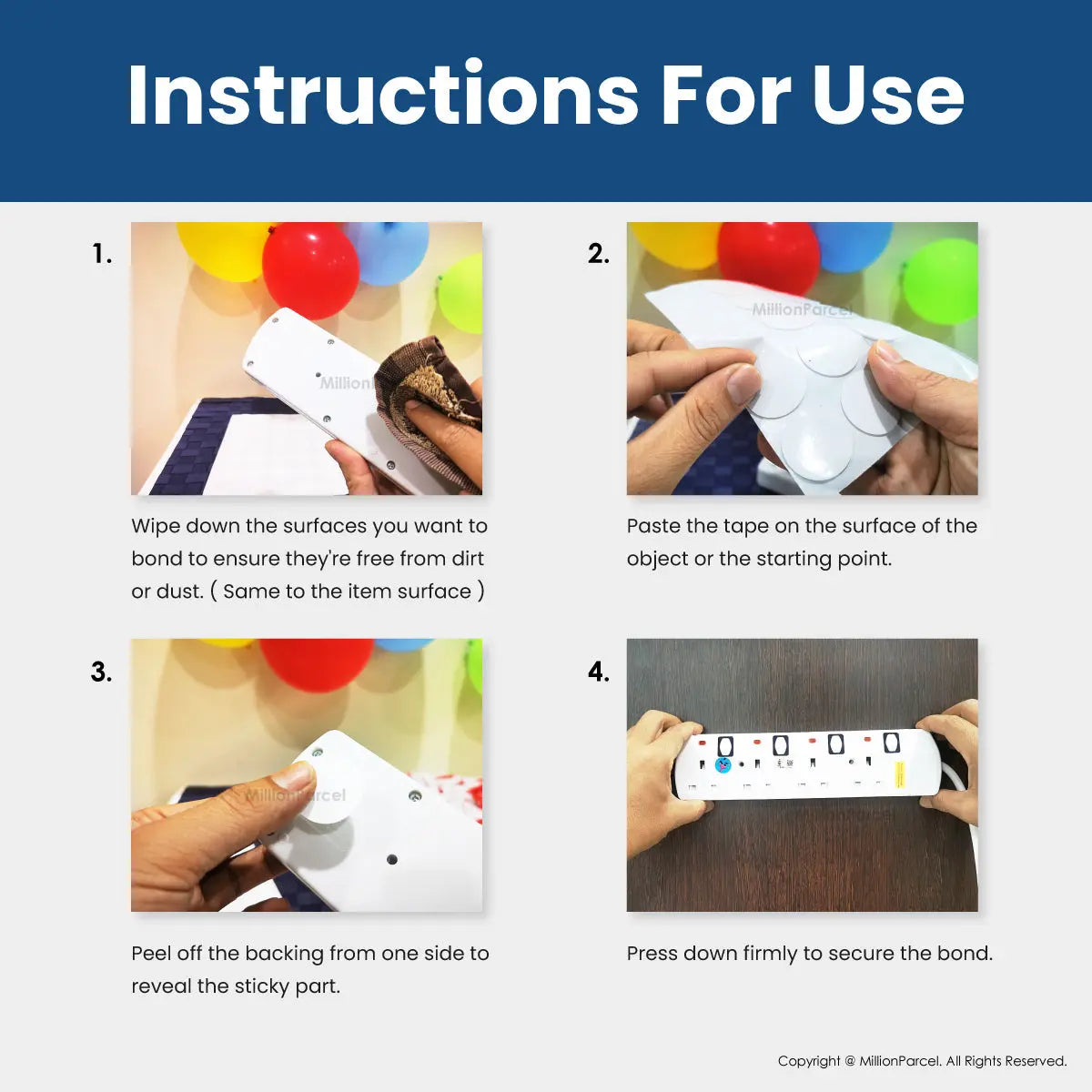 Nano Double Side Glue Dots | Transparent Glue Dot - MillionParcel