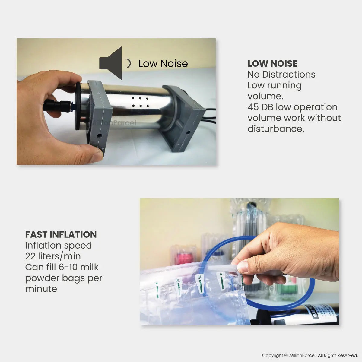 Electric Inflatable Air Column Machine (Pump Air only） - MillionParcel