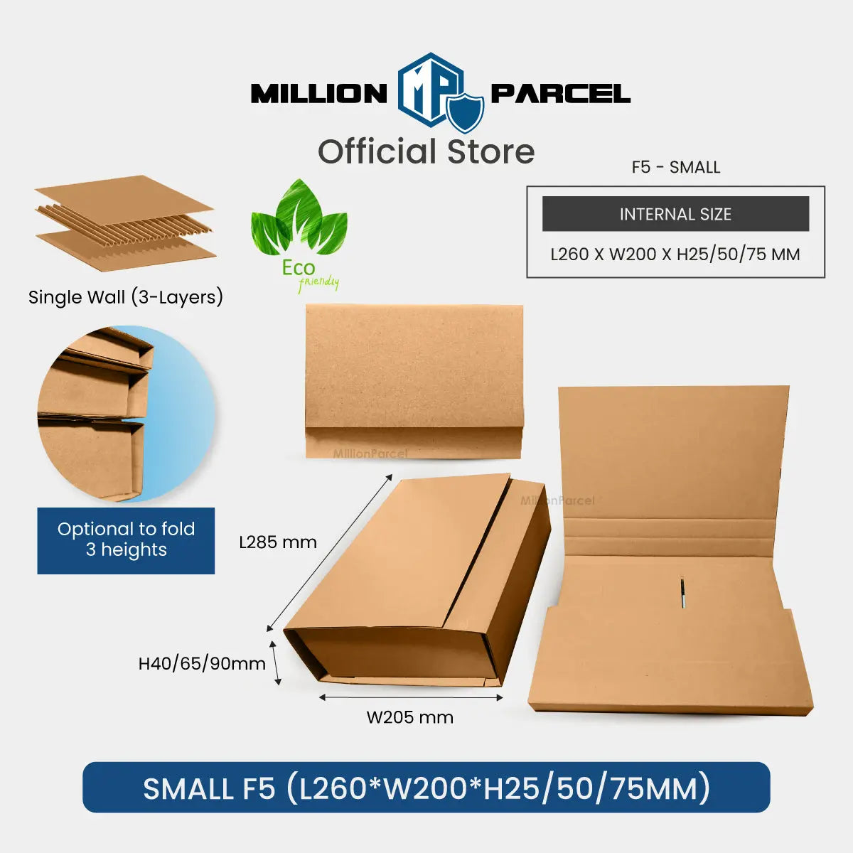 Carton Box - F Series | Prefect for Packaging Frame & Book - MillionParcel