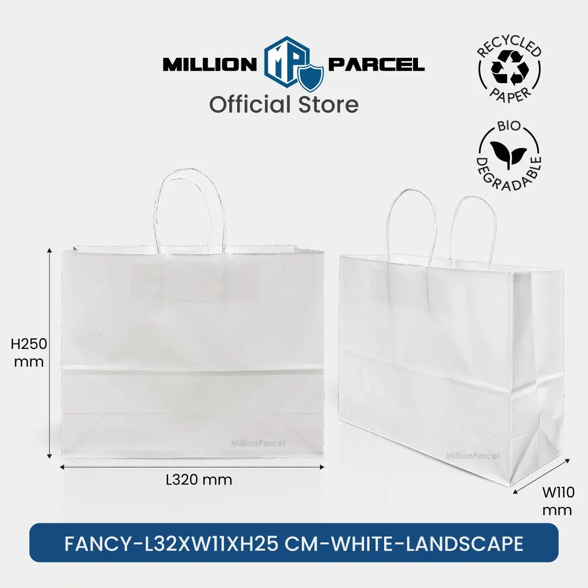 Kraft Paper Bag with Twisted Handle | Colour Paper Bag - MillionParcel