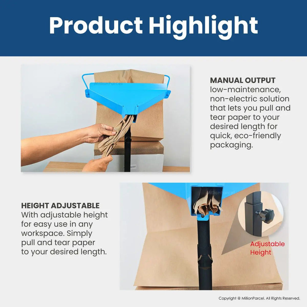 Fanfold Z-Fold Kraft Wrapping Paper & Rack: Eco-Friendly Packaging