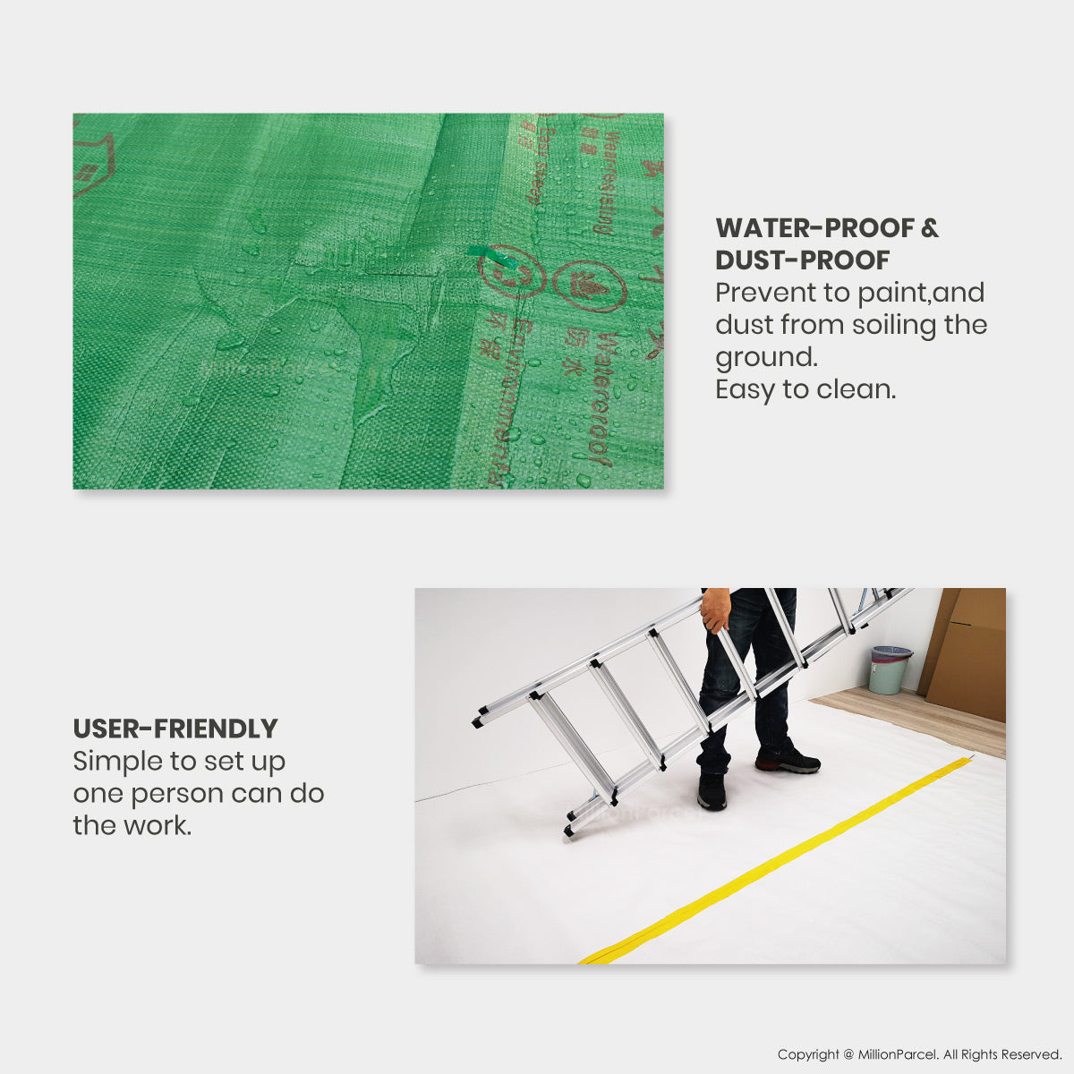 Floor Protection Mat for Renovation | EVA & EPE Waterproof Anti-Scratch Floor Protector Roll