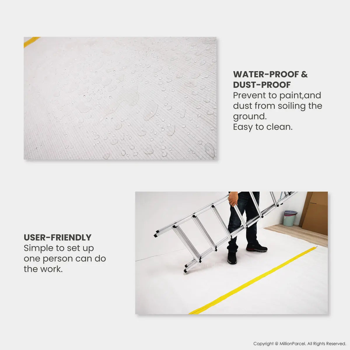 Floor Protection Mat 1.2m x 20m - MillionParcel