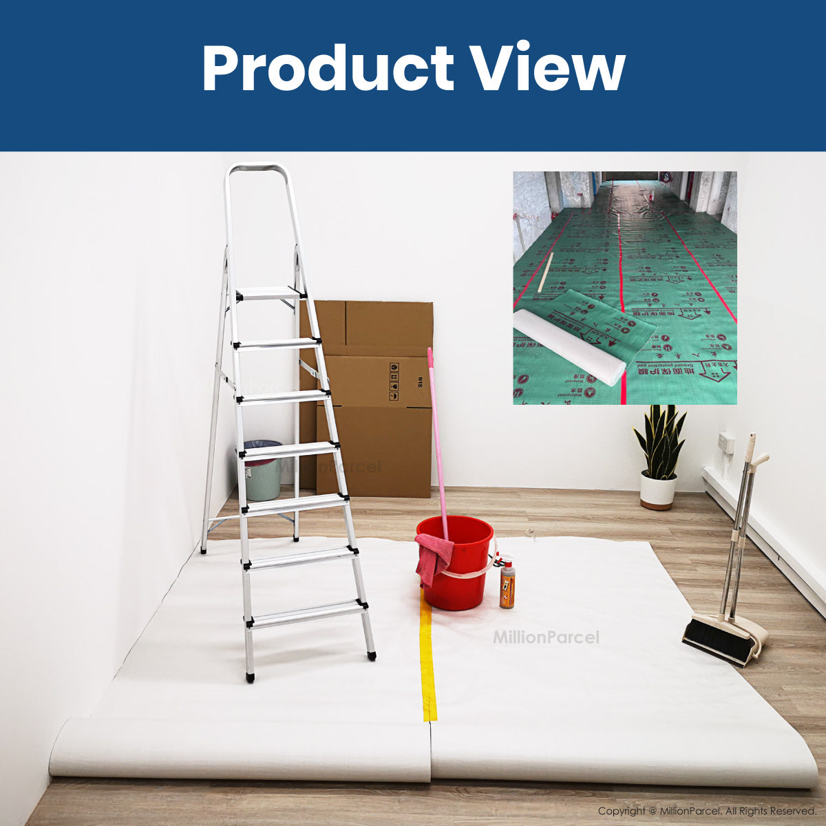 Floor Protection Mat for Renovation | EVA & EPE Waterproof Anti-Scratch Floor Protector Roll