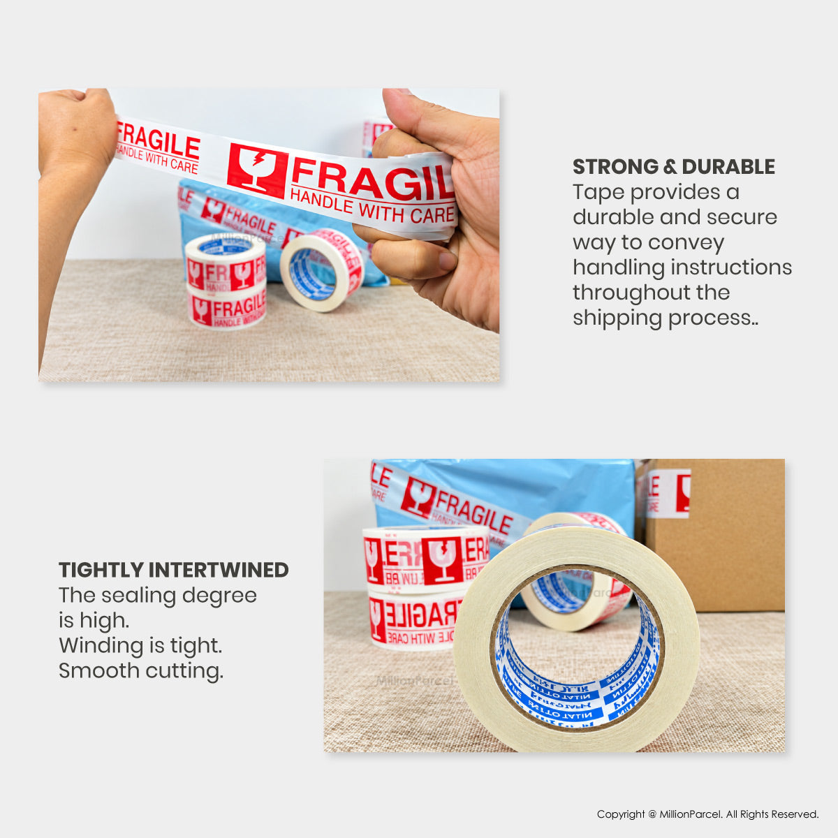 Fragile Adhesive Tape - Ensure your fragile items arrive safely
