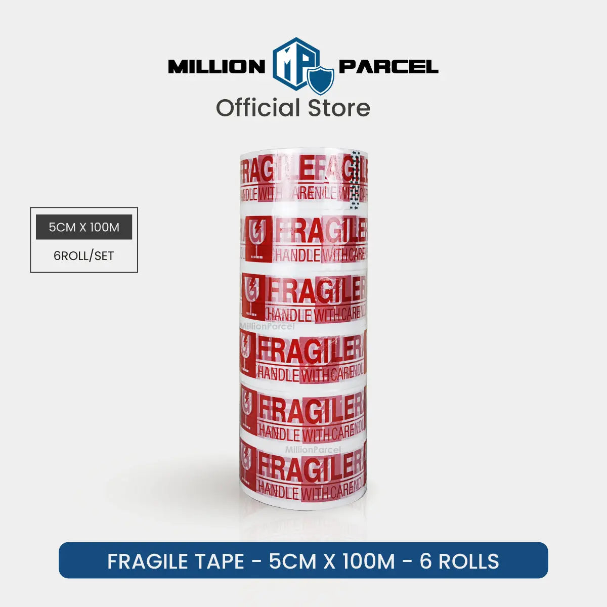 Fragile Adhesive Tape - Ensure your fragile items arrive safely - MillionParcel