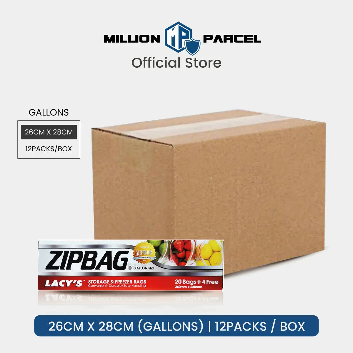 LACY'S ZIPBAG | Storage & Freezer Bags - MillionParcel