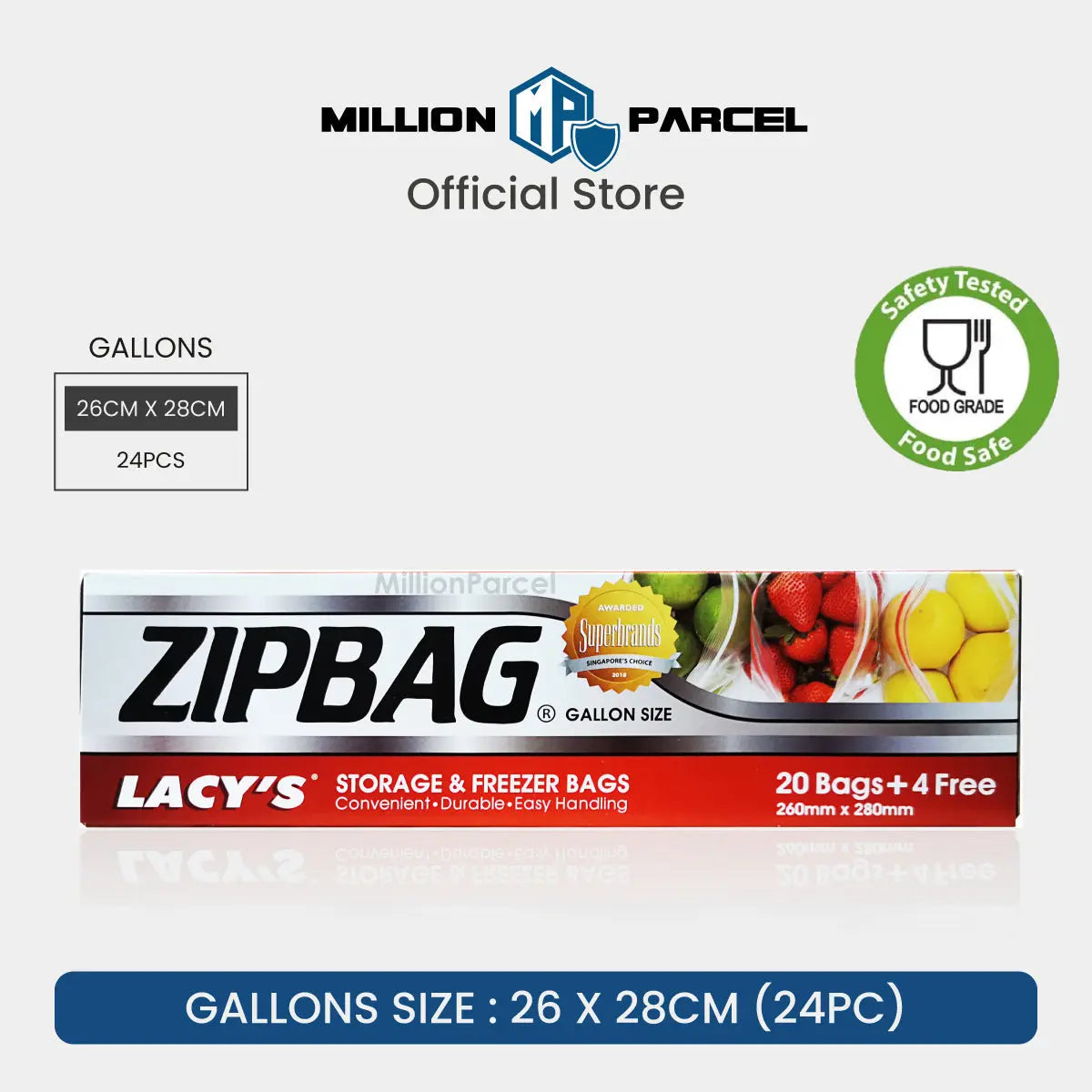 LACY'S ZIPBAG | Storage & Freezer Bags - MillionParcel