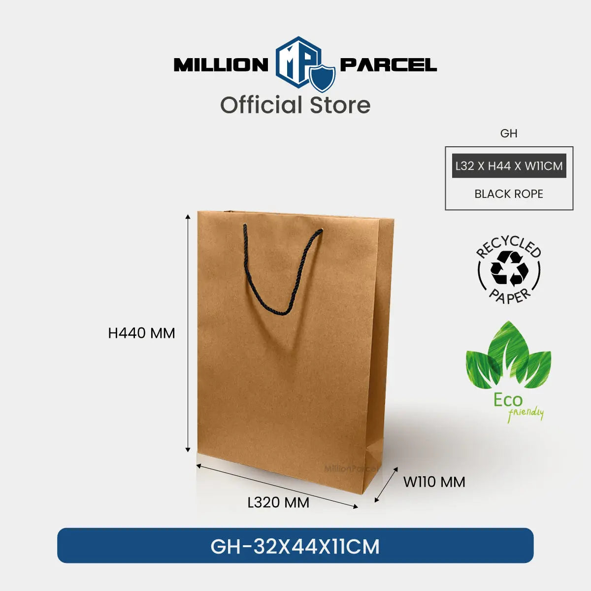 Brown Kraft Paper Bags - MillionParcel