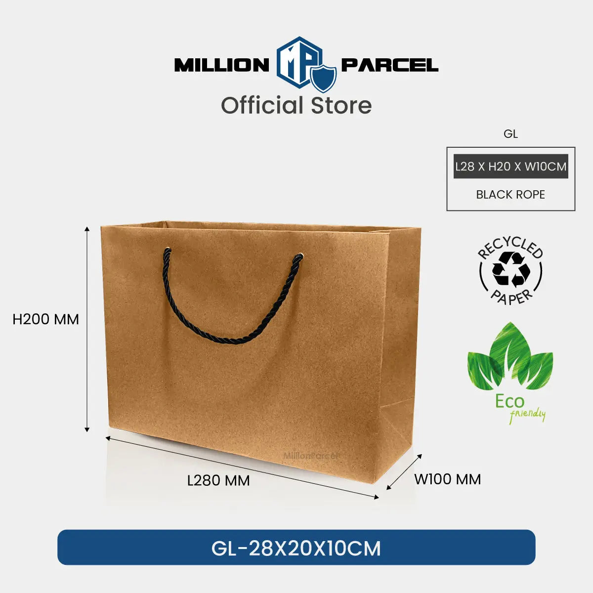 Brown Kraft Paper Bags - MillionParcel