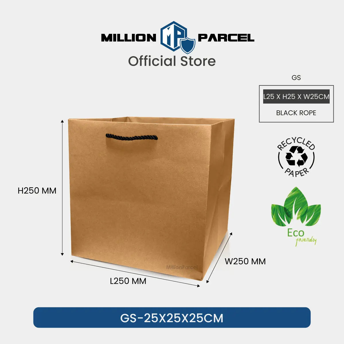 Brown Kraft Paper Bags - MillionParcel