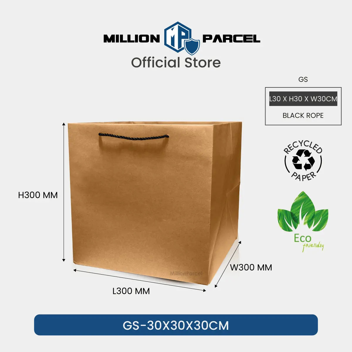 Brown Kraft Paper Bags - MillionParcel