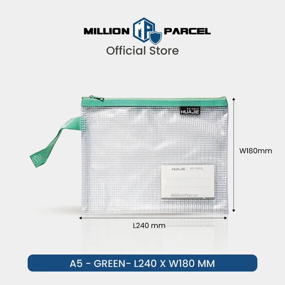 Huajie File Organizer Mesh Pouch | Mesh Zip Bags - MillionParcel