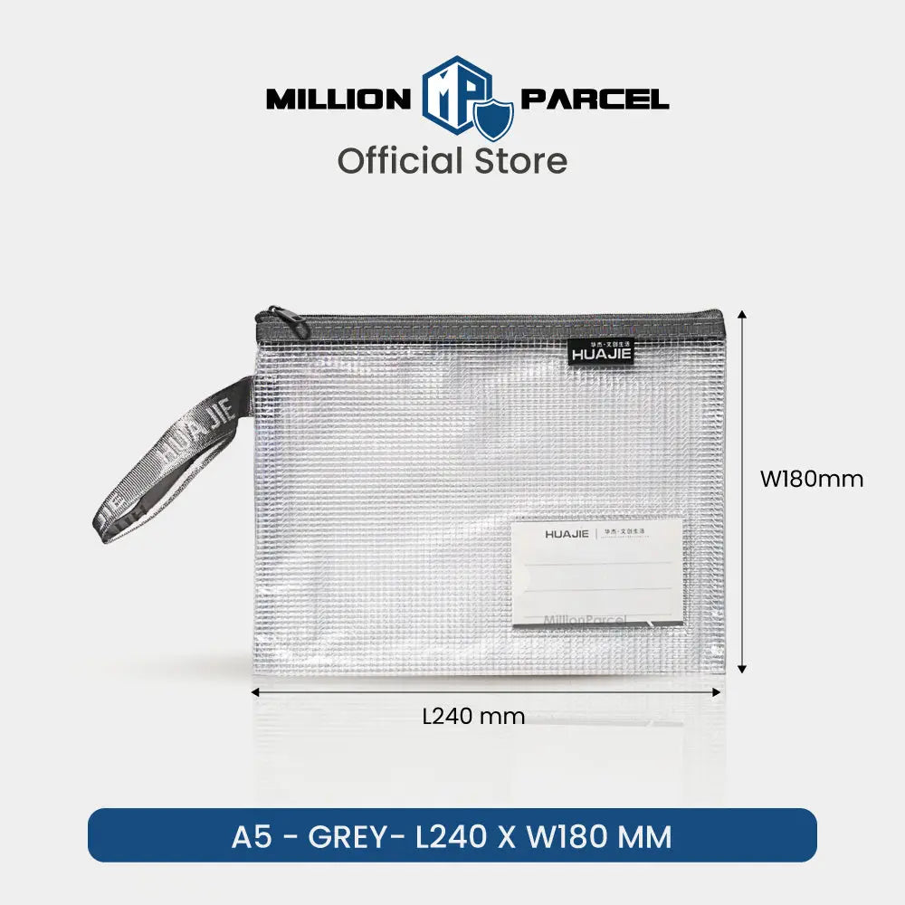 Huajie File Organizer Mesh Pouch | Mesh Zip Bags - MillionParcel