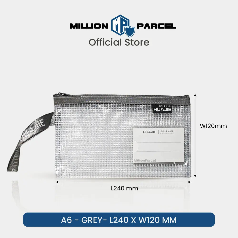 Huajie File Organizer Mesh Pouch | Mesh Zip Bags - MillionParcel