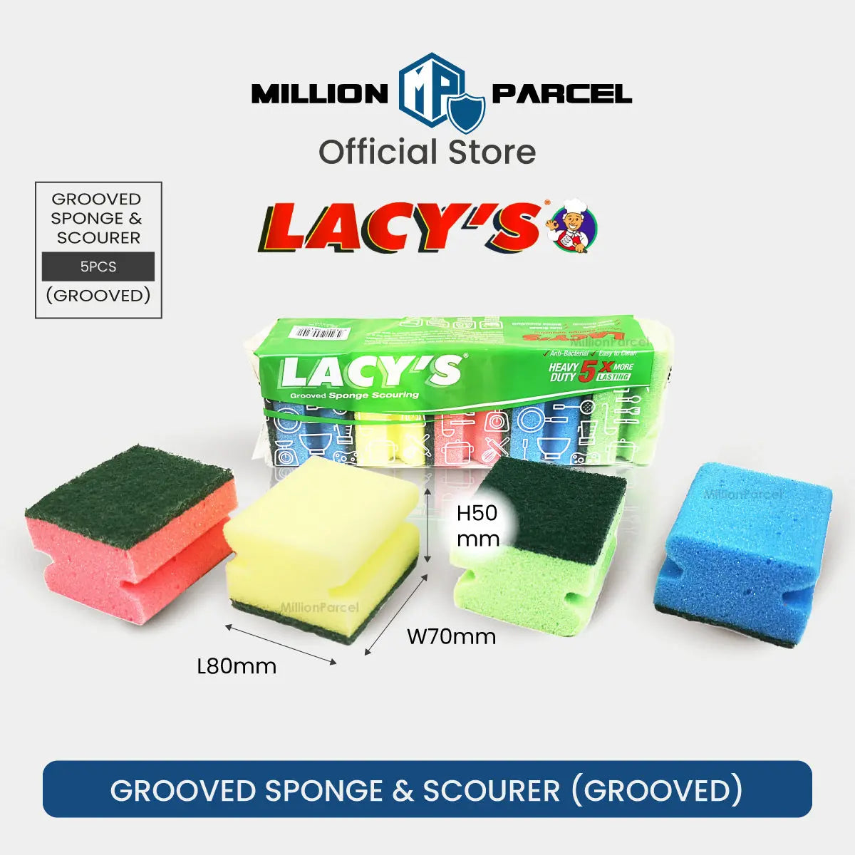 Lacy’s Assorted Sponge & Scourer | Soap Pads | Scrub Pads - MillionParcel