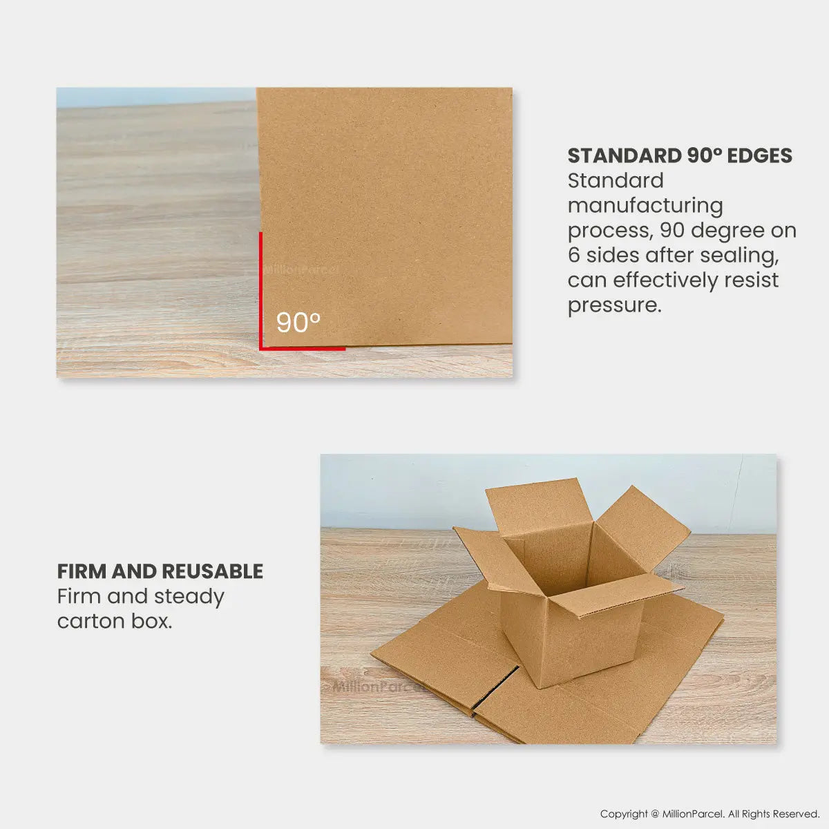 Carton Box - H series | Perfect for Square Size item - MillionParcel