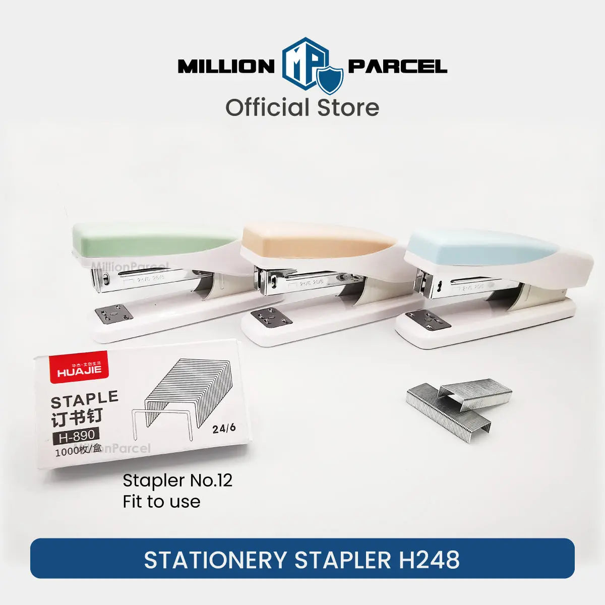 Twin Lever Stapler: 50% Less Effort | All type Stapler - MillionParcel