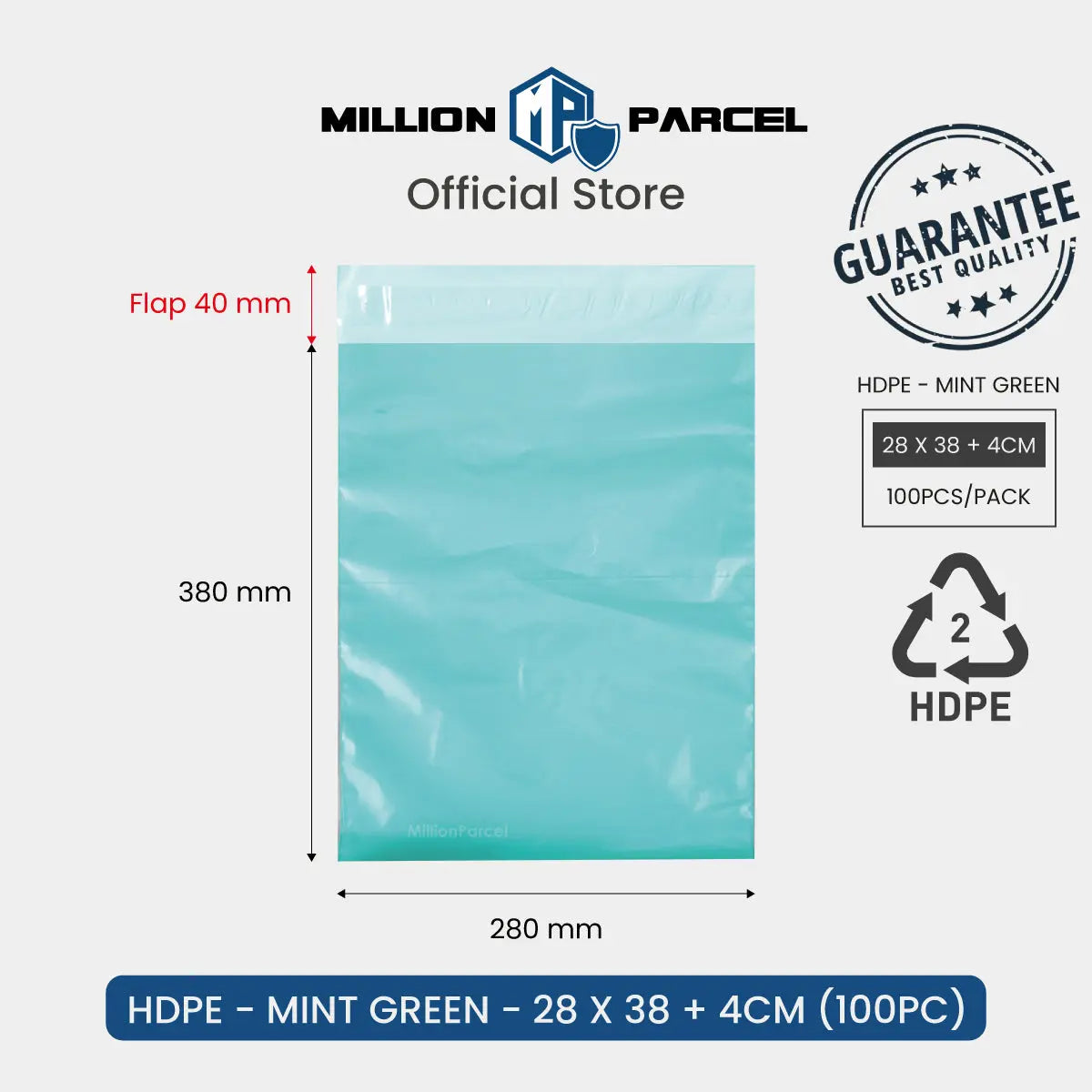 HDPE Color Polymailer Bag | Poly Mailer Bag - MillionParcel