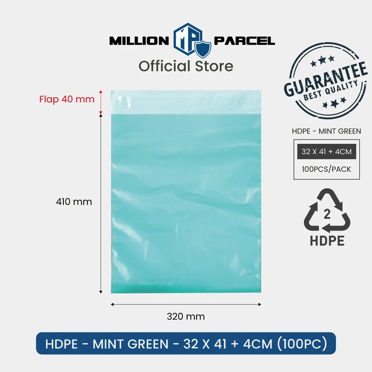 HDPE Color Polymailer Bag | Poly Mailer Bag - MillionParcel