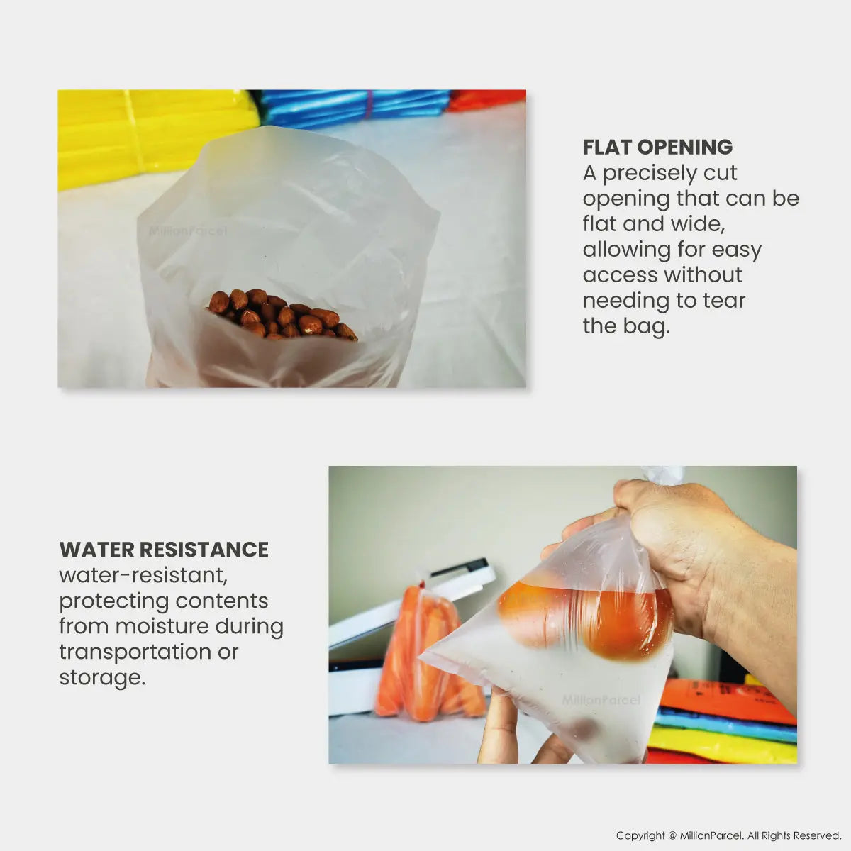 HDPE Thin Pack | Food Storage Bag - MillionParcel