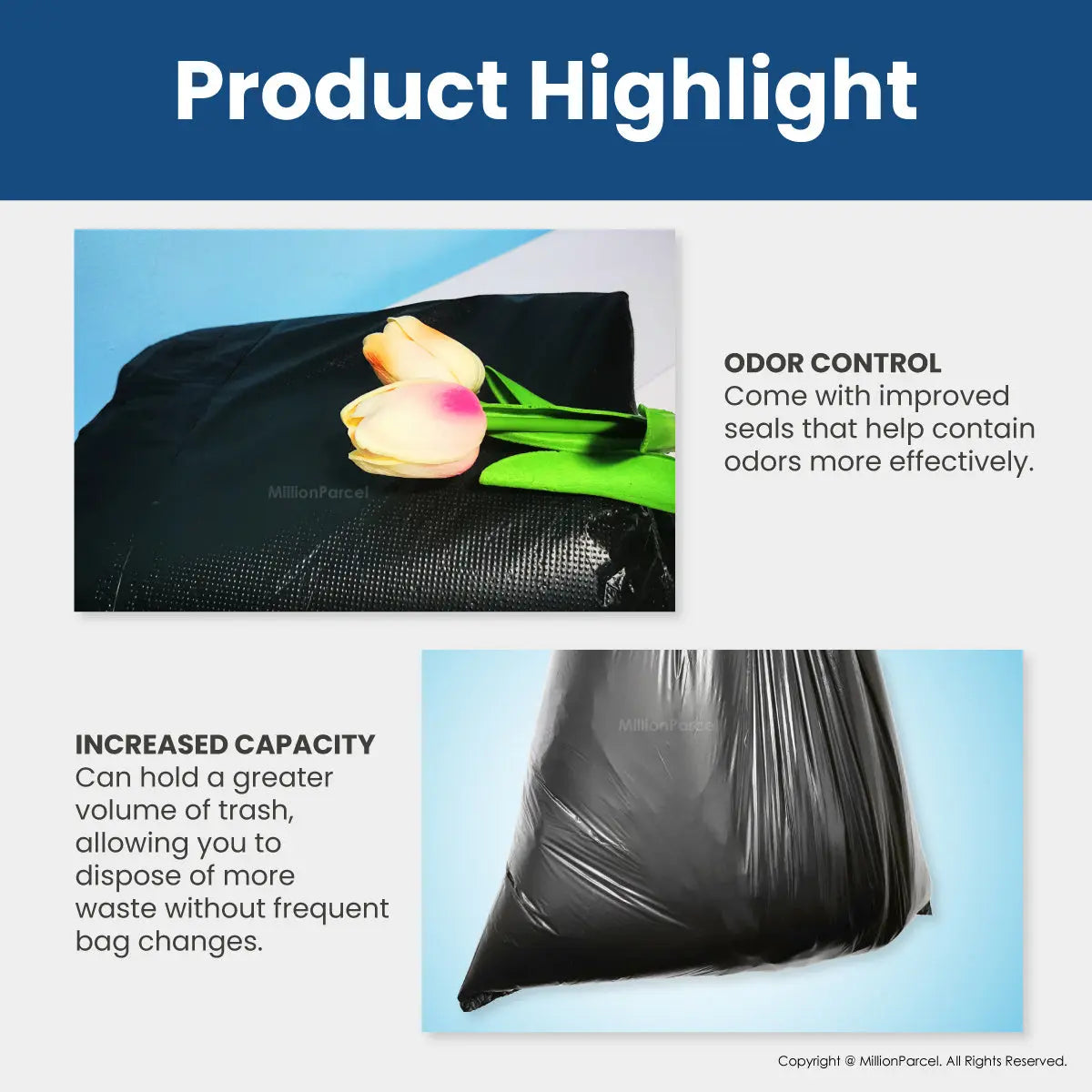 LACY'S Heavy Duty Garbage Bag - MillionParcel