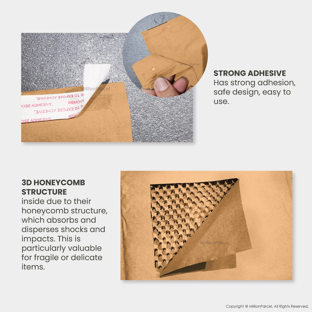 Sampul Kertas Sarang Lebah | Gantikan sampul bungkus gelembung