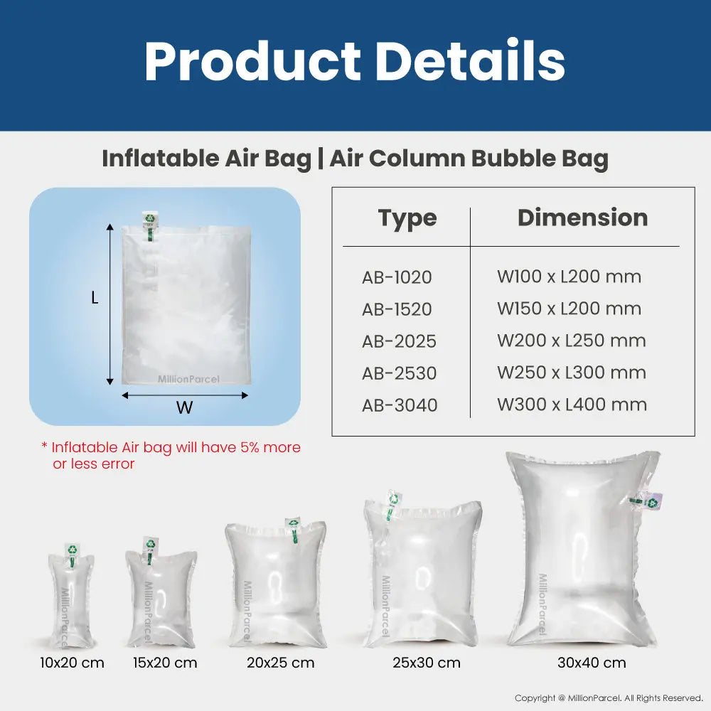 Inflatable Air Bag | Air Column Bubble Bag - MillionParcel