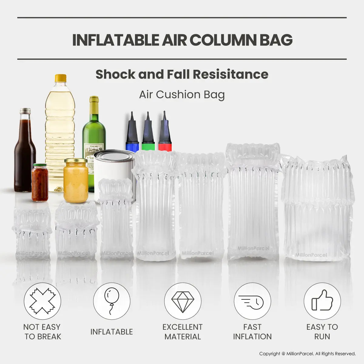 Inflatable Air Column Bag | Bubble Wrap Bag - MillionParcel