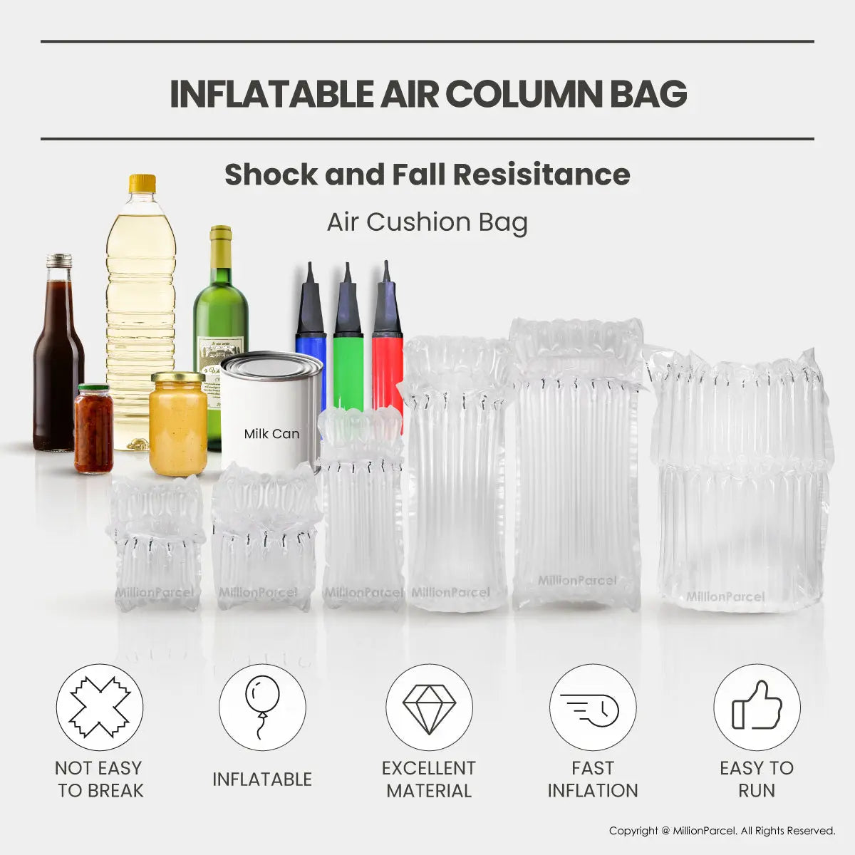 Inflatable Air Column Bag | Bubble Wrap Bag - MillionParcel