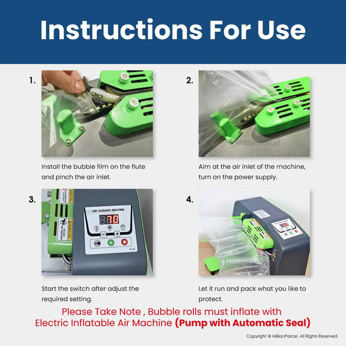 Inflatable Air Machine - Fast, Durable Cushioning for Fragile Items