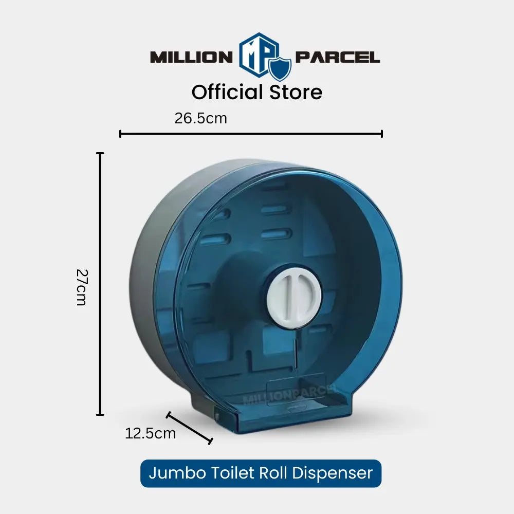 Keyless Jumbo Toilet Roll Dispenser | Tissue Towel Dispenser - MillionParcel