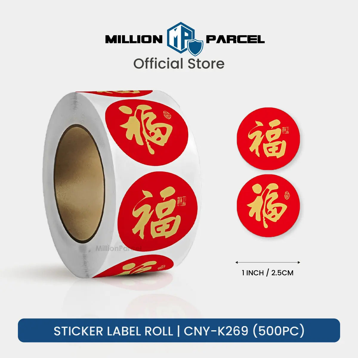 Thank You Sticker Label Roll | CNY Sticker Label - MillionParcel