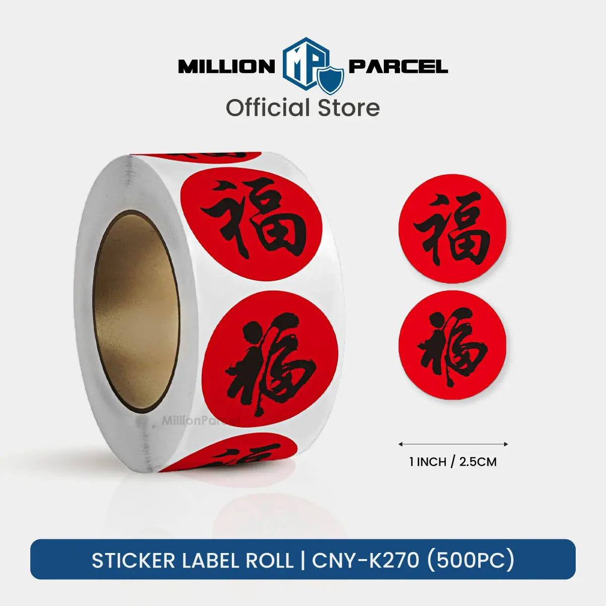 Thank You Sticker Label Roll | CNY Sticker Label - MillionParcel