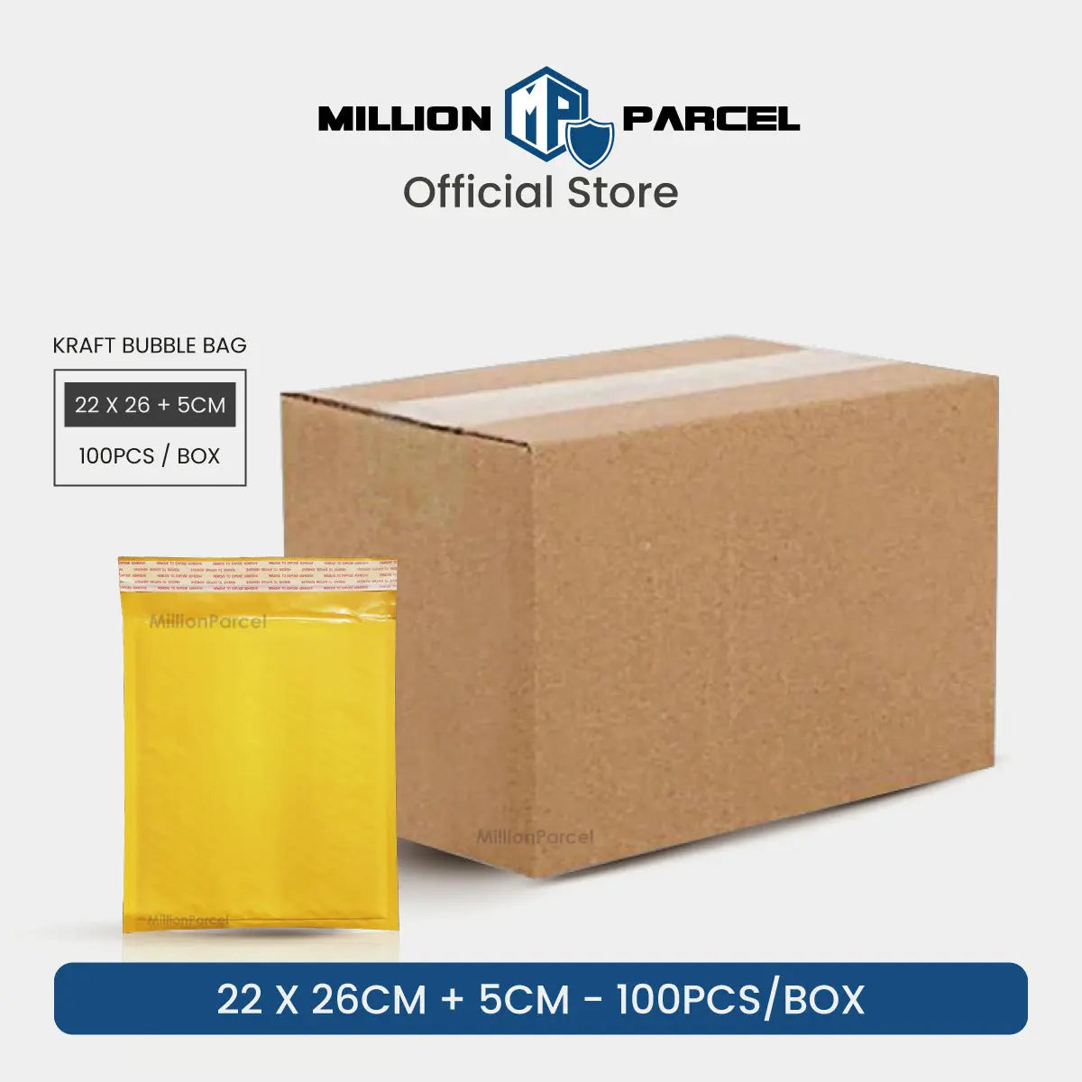 Kraft Paper Bubble Mailer | Bubble Envelope | Padded Envelope - MillionParcel