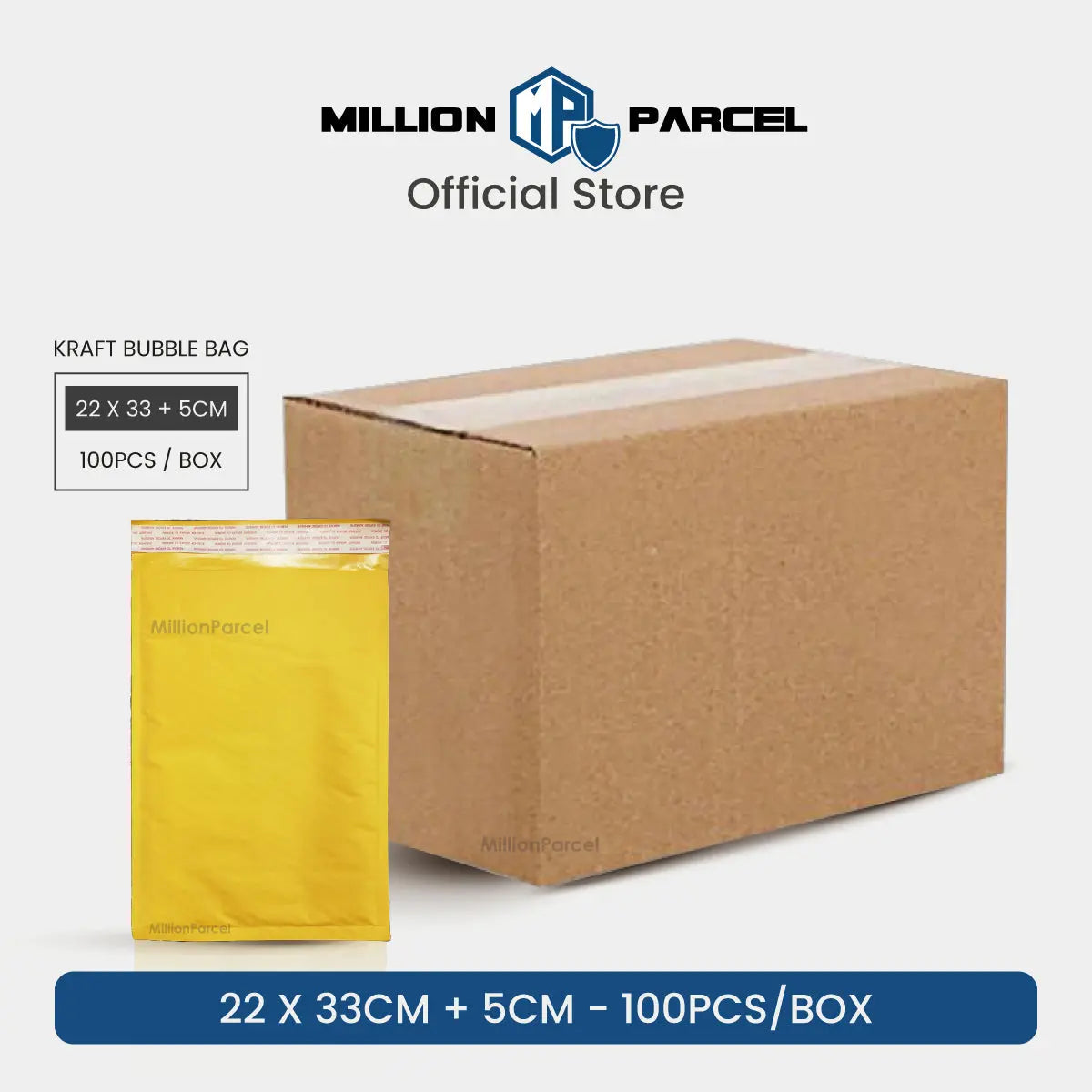 Kraft Paper Bubble Mailer | Bubble Envelope | Padded Envelope - MillionParcel