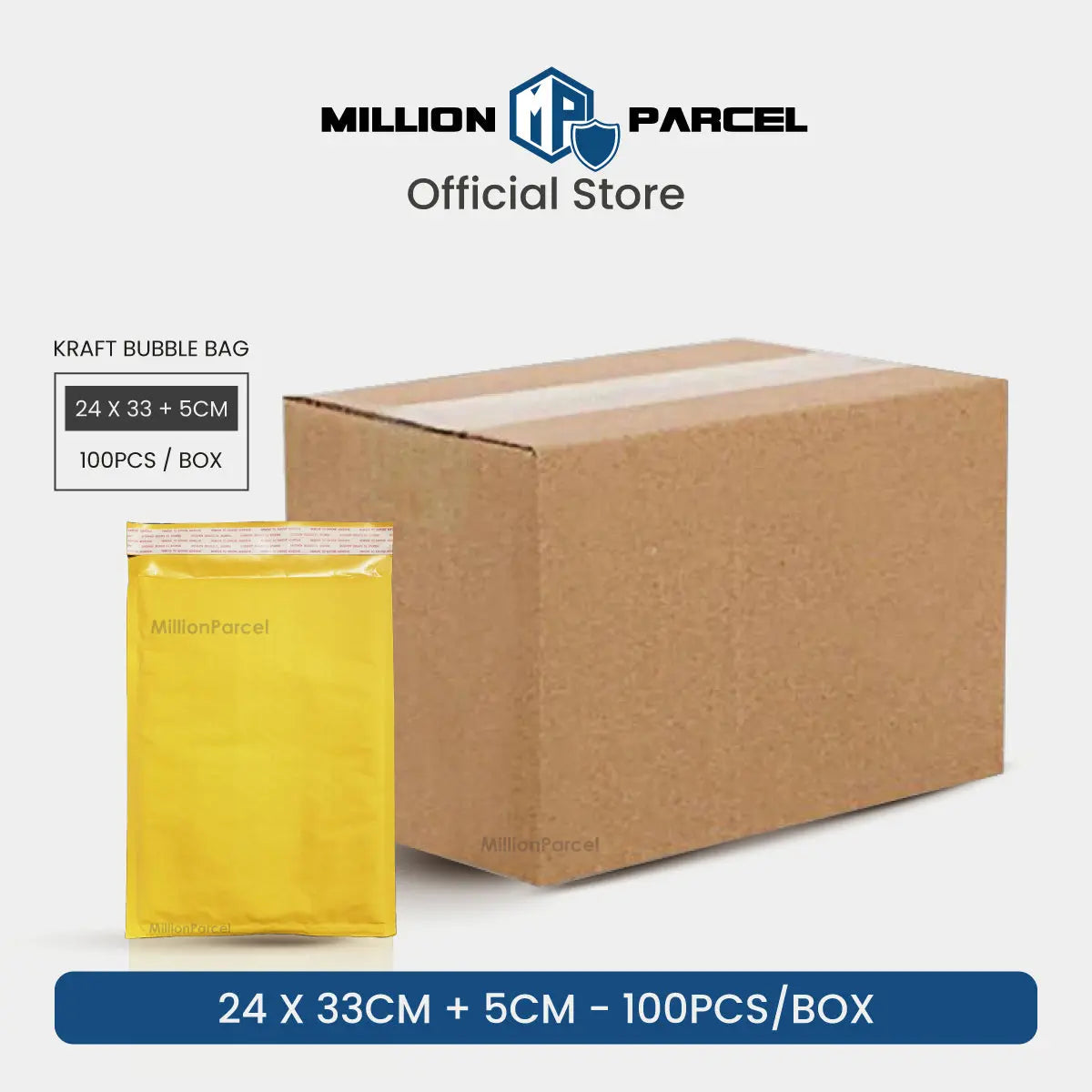 Kraft Paper Bubble Mailer | Bubble Envelope | Padded Envelope - MillionParcel