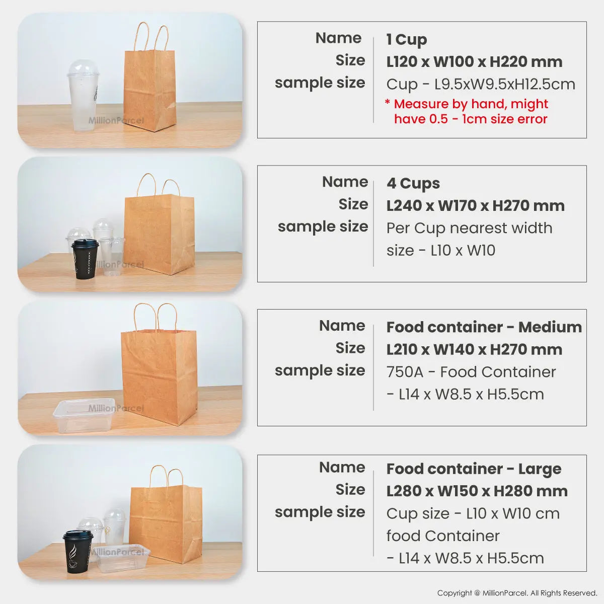 Kraft Paper Bag with Twisted Handle | Colour Paper Bag - MillionParcel
