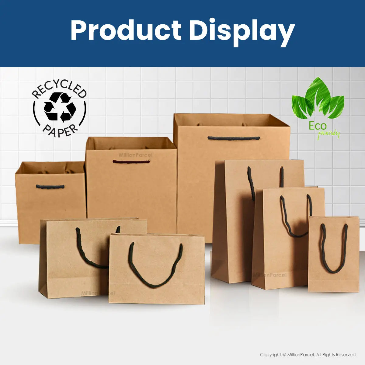Brown Kraft Paper Bags - MillionParcel