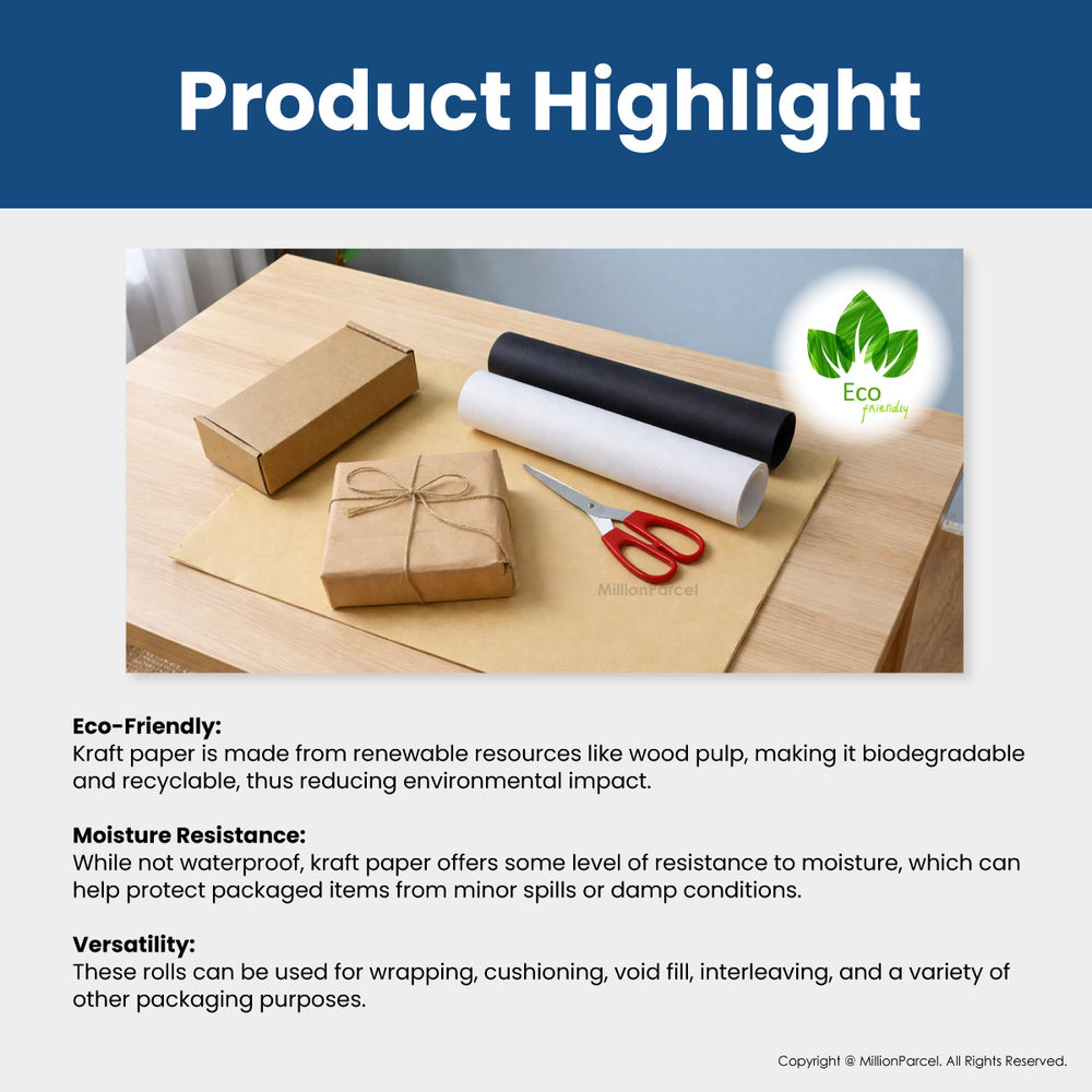 Kraft Paper Roll | Kraft Paper Sheet - MillionParcel