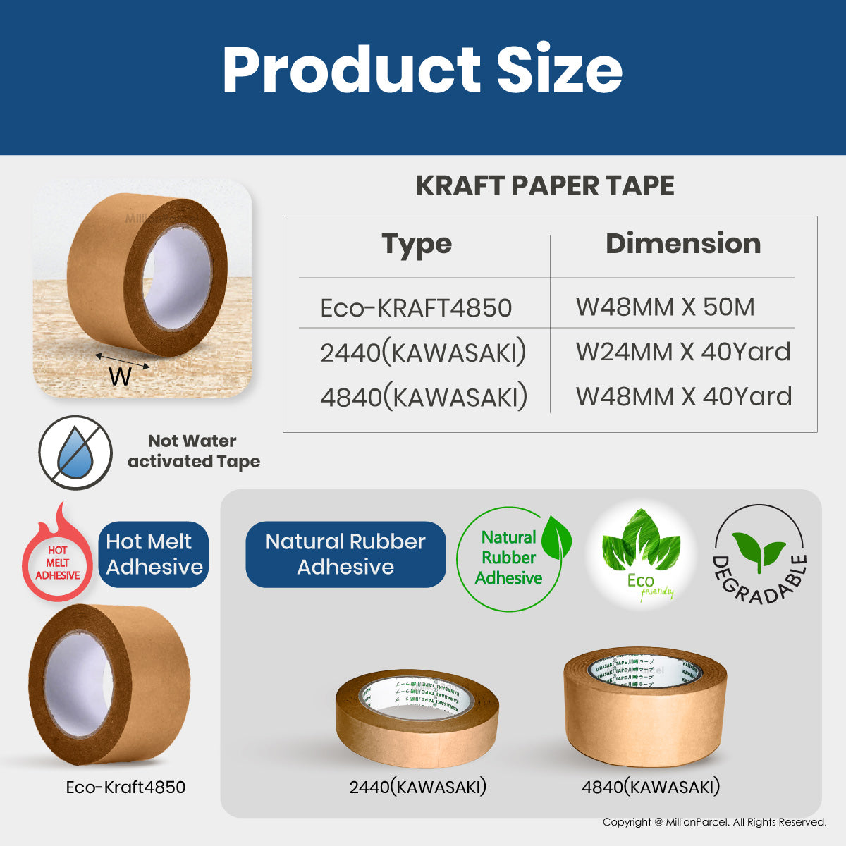 Kraft Paper Tape – Eco-Friendly Carton Sealing Tape (No Plastic)