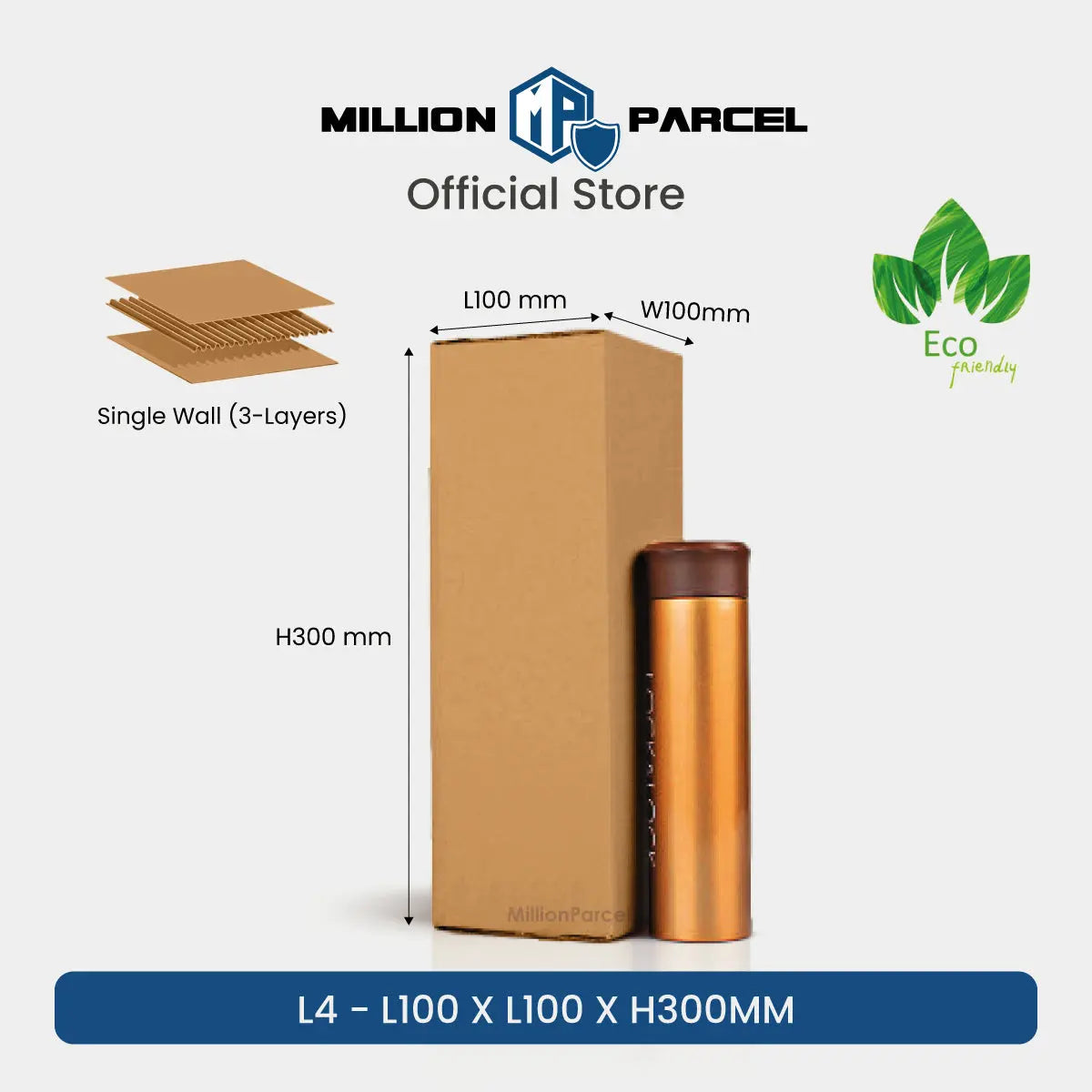 Carton Box - L Series | Prefect for Wine, Bottle or any Rectangle Size - MillionParcel