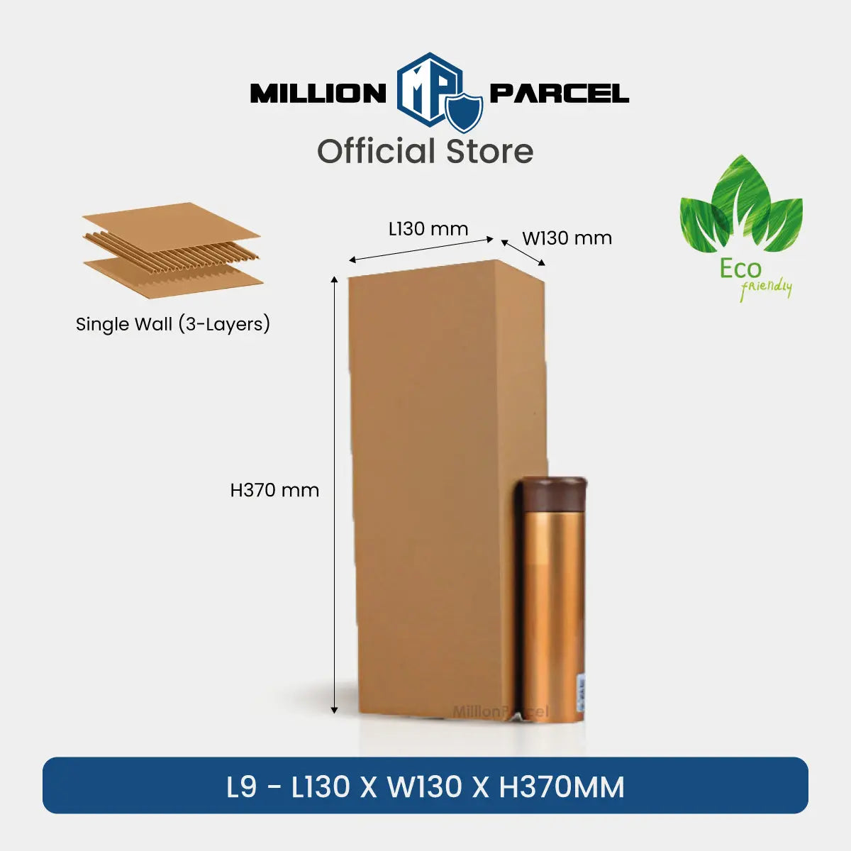 Carton Box - L Series | Prefect for Wine, Bottle or any Rectangle Size - MillionParcel