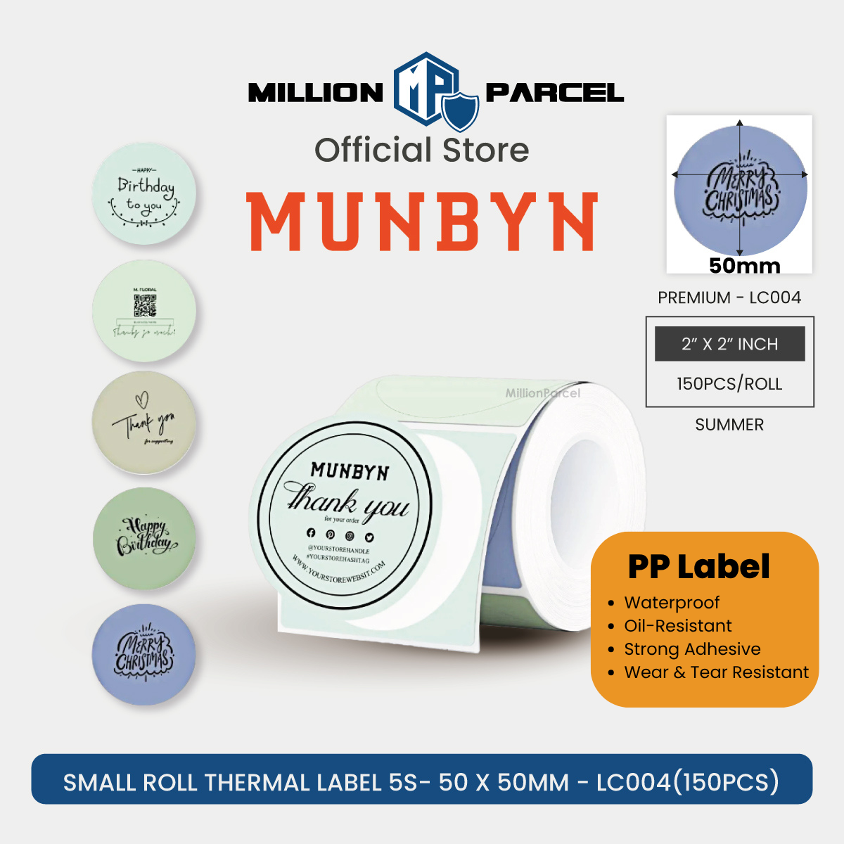 MUNBYN FM226 Bluetooth Portable Label Maker - White